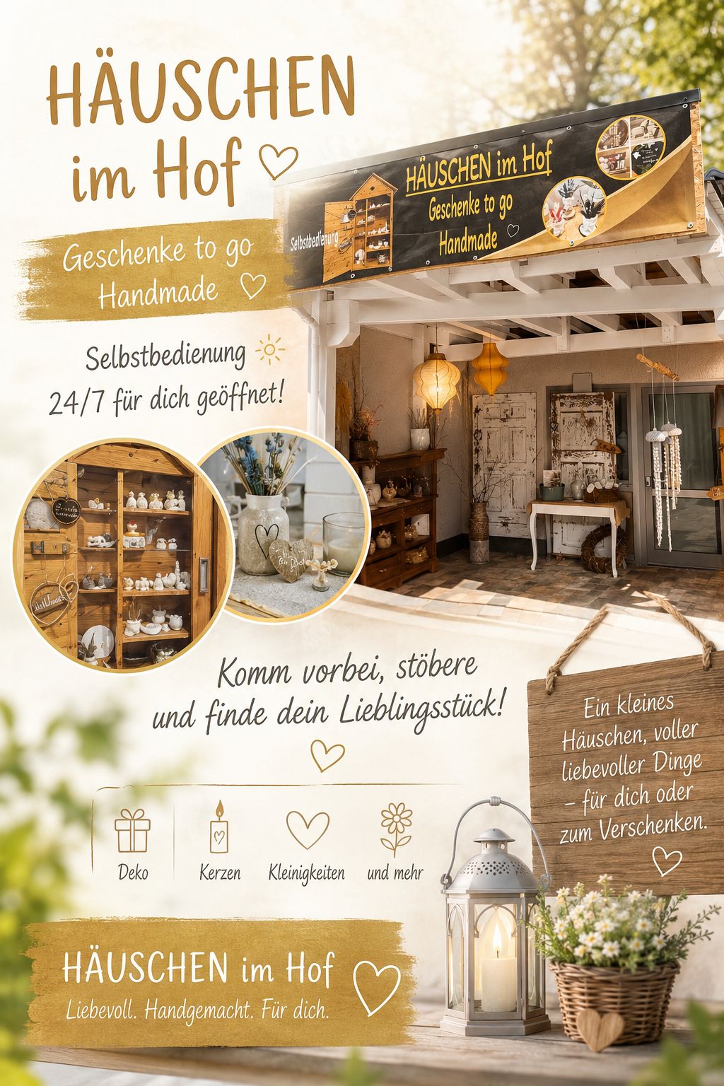 H&auml;uschen im Hof &ndash; der Stand von Doreen in G&uuml;ckingen
